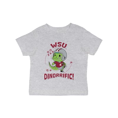 Washington State Cougars Vive La Fete Infant Dinorrific T-Shirt - Gray