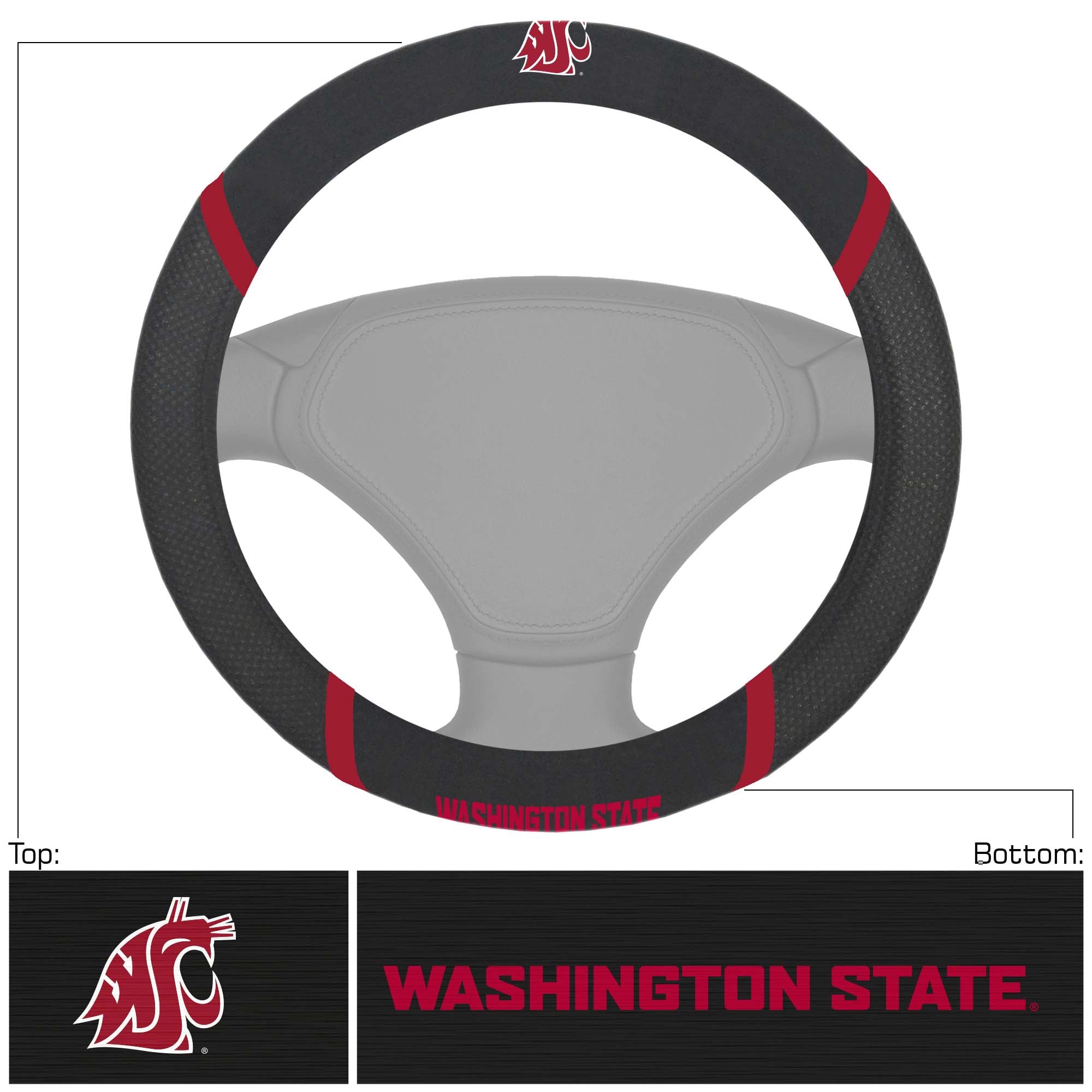 Housse de volant Logo Brands Washington State Cougars