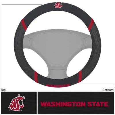 Washington State Cougars Logo Brands Steering Wheel Cover
