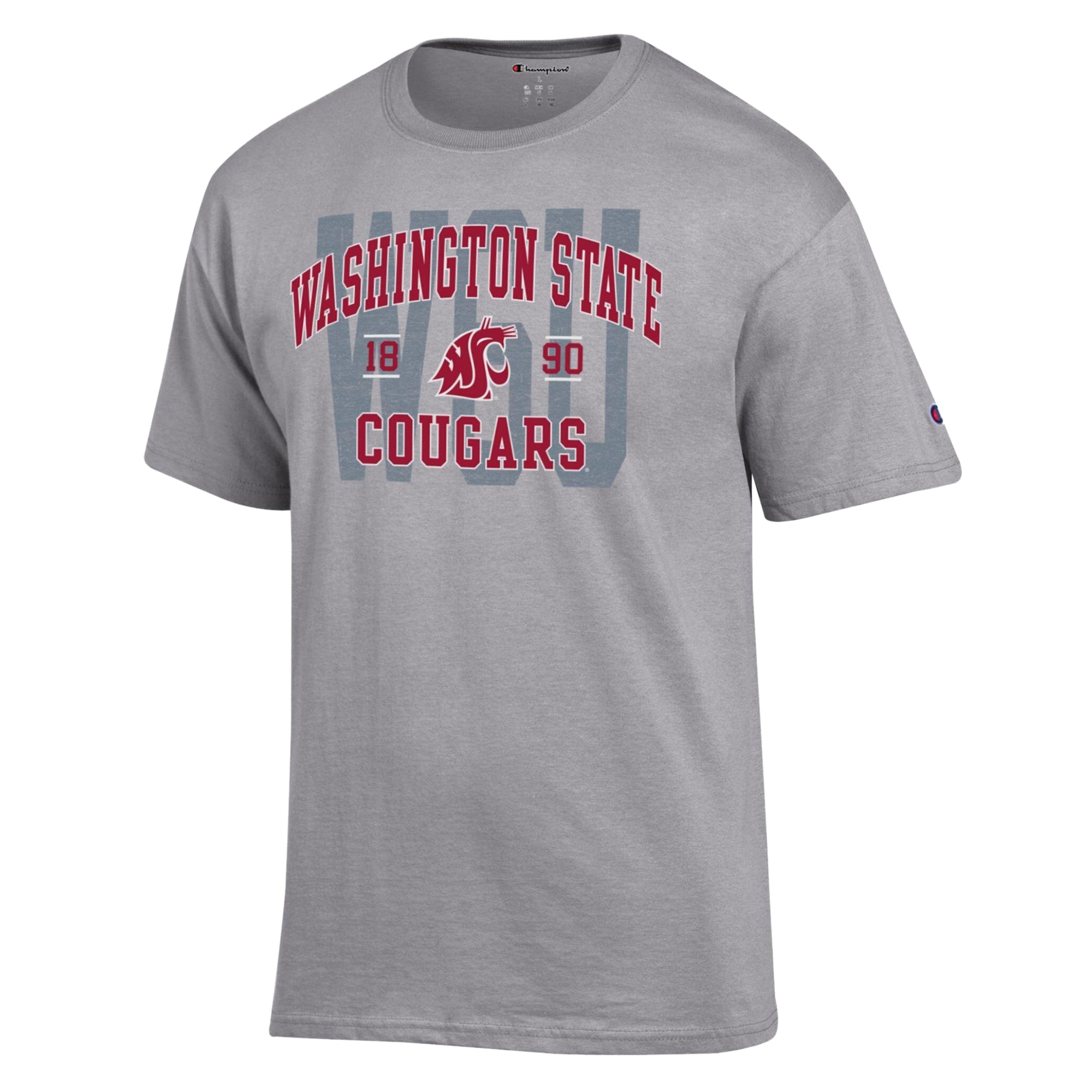 Men's Champion Heather Gray Washington State Cougars Varsity T-Shirt