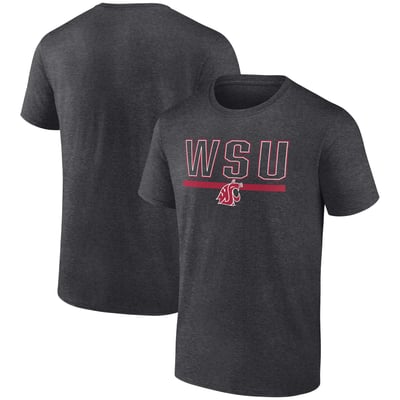 Washington State Cougars Classic Inline Team T-Shirt - Heather Charcoal