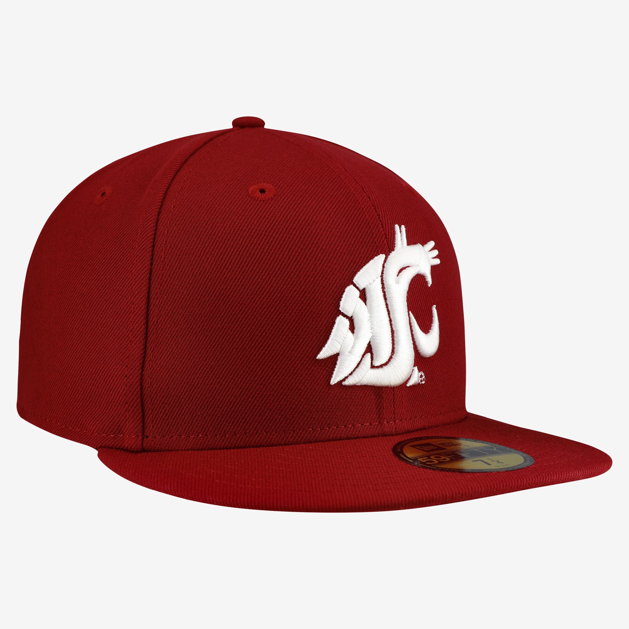 Casquette ajustée New Era Crimson Washington State Cougars Core 59FIFTY pour homme