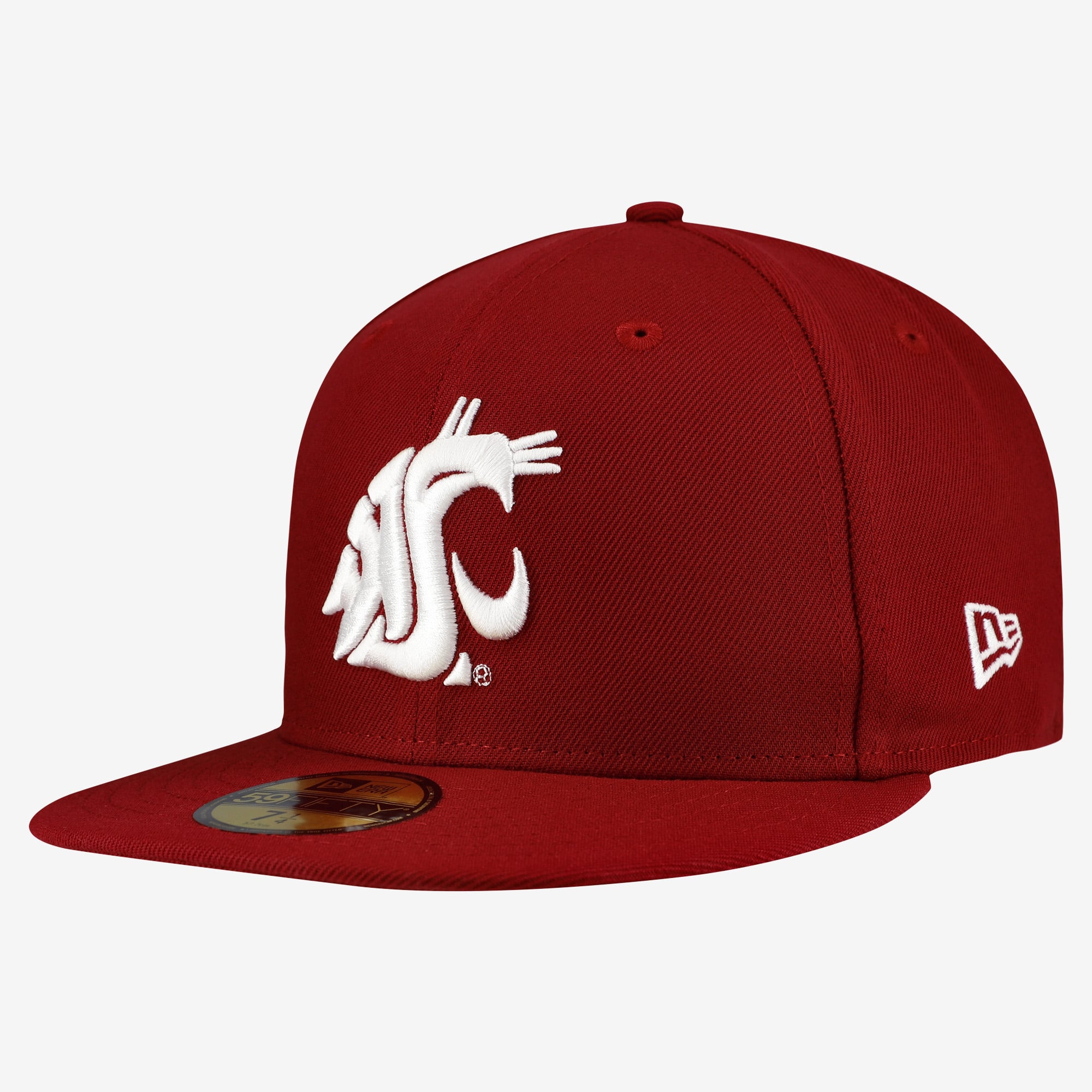 Casquette ajustée New Era Crimson Washington State Cougars Core 59FIFTY pour homme