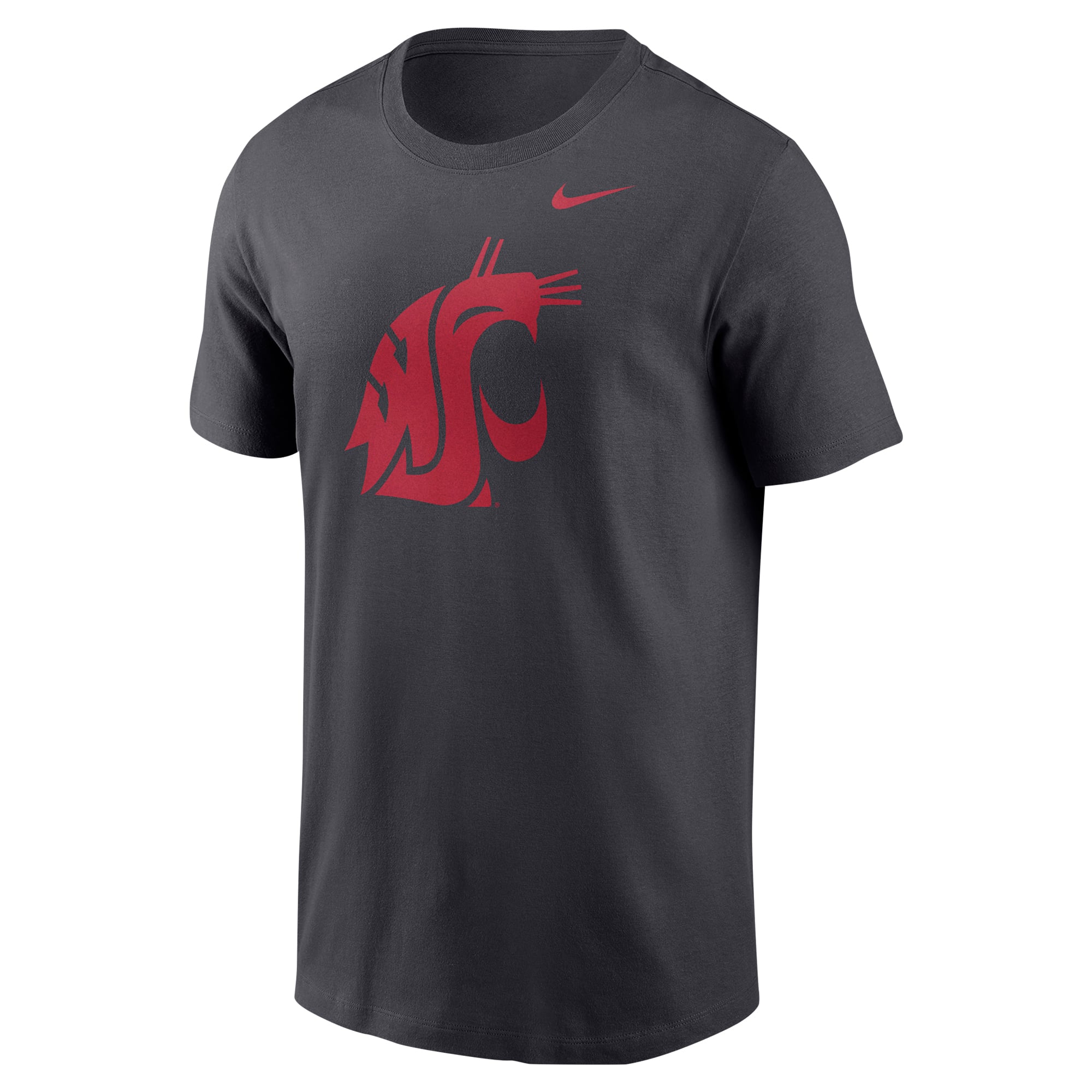 Men's Nike Anthracite Washington State Cougars Logo T-Shirt