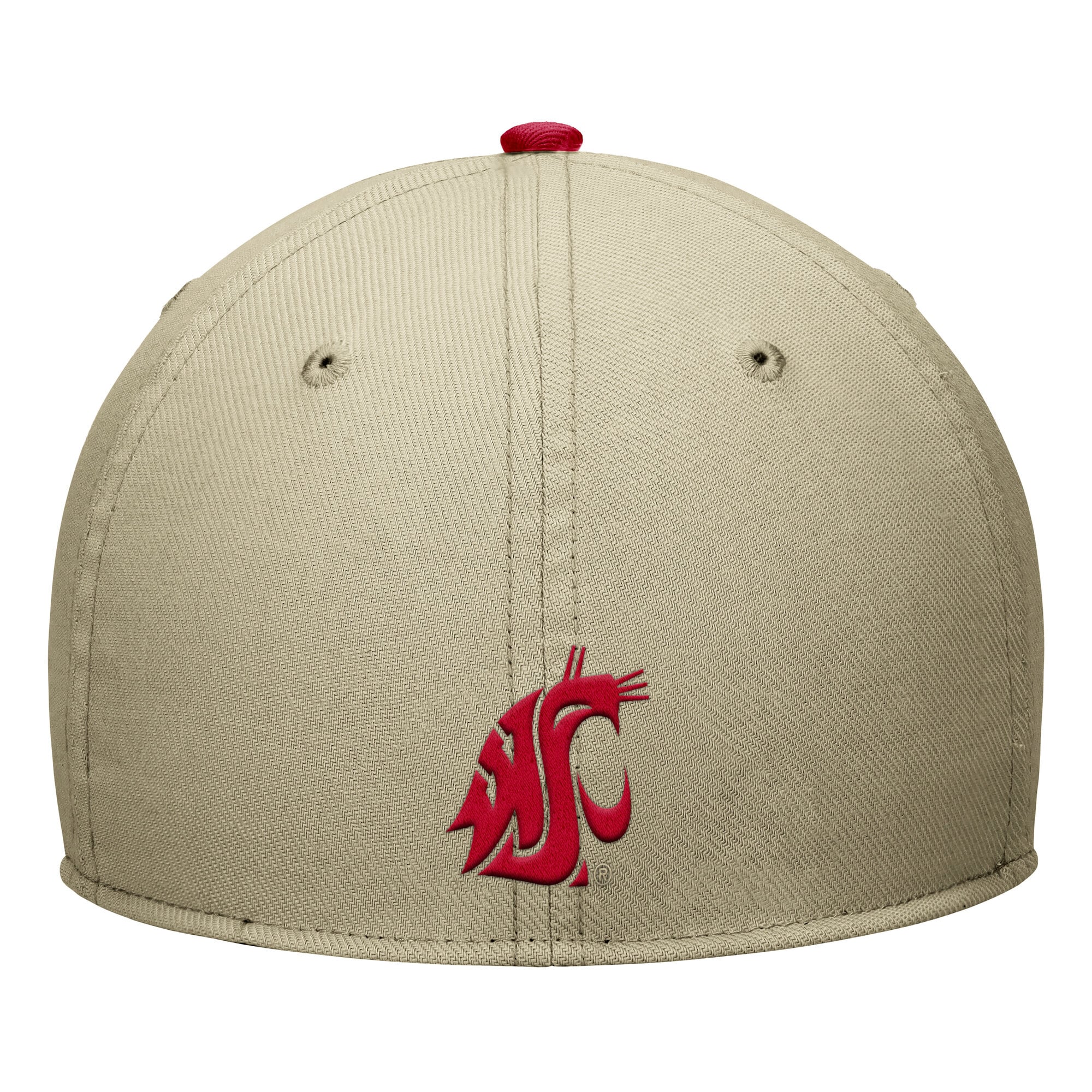 Men's Nike Beige/Crimson Washington State Cougars Dri-FIT SwooshFlex Hat