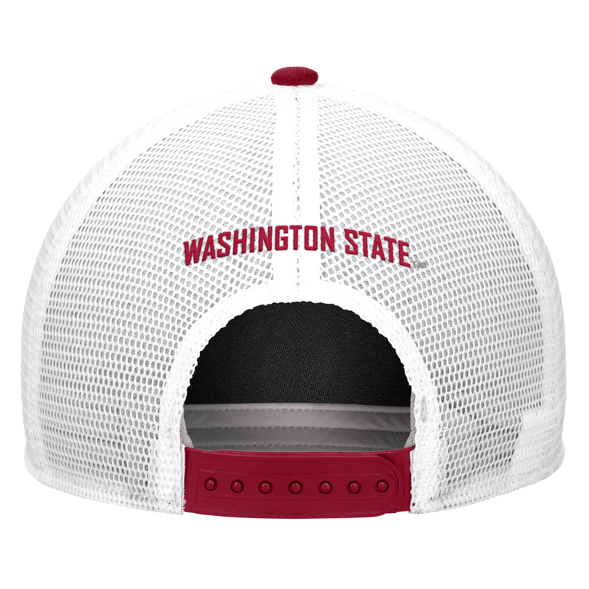Men's Nike Crimson Washington State Cougars 2026 On-Field Rope Adjustable Trucker Hat