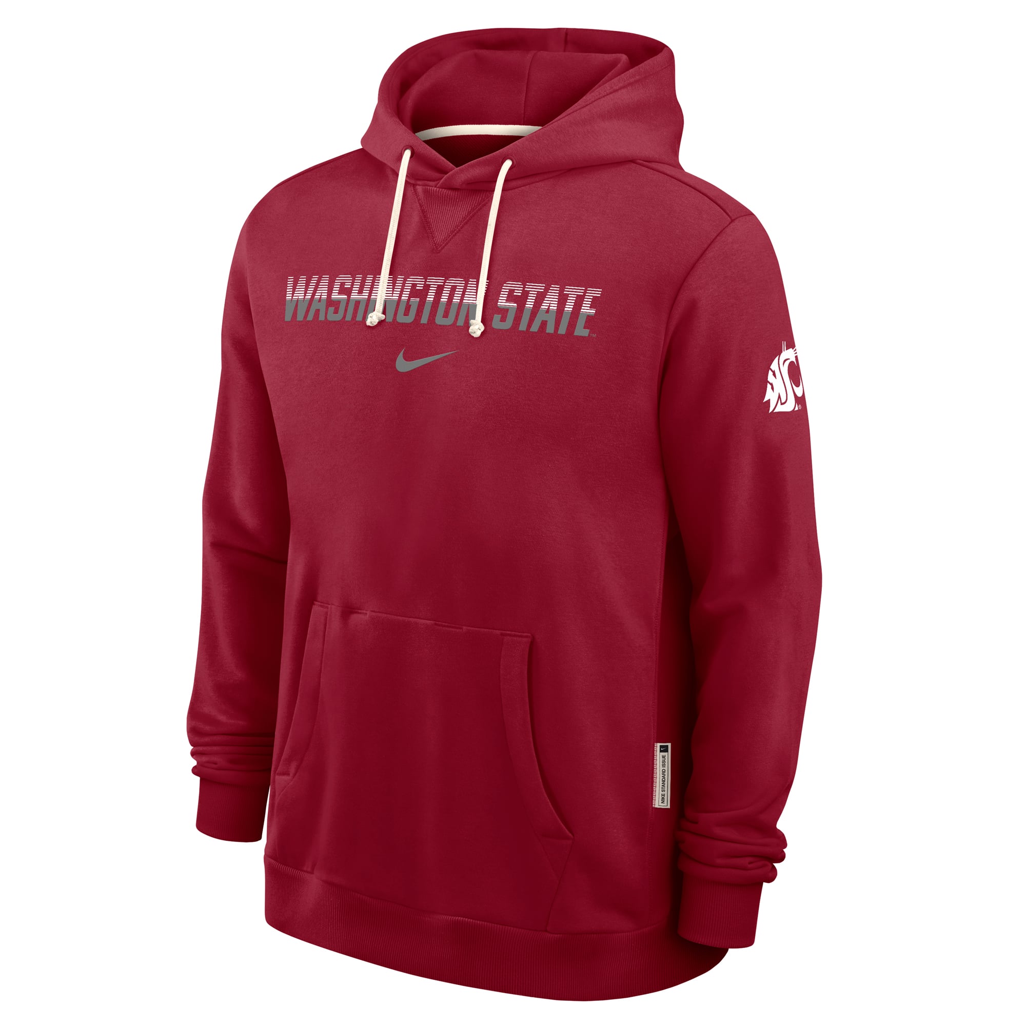 Men's Nike Crimson Washington State Cougars 2026 Sideline Standard Issue Dri-FIT Hoodie