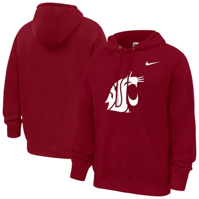 Washington State Cougars Nike Club Fleece Hoodie - Crimson