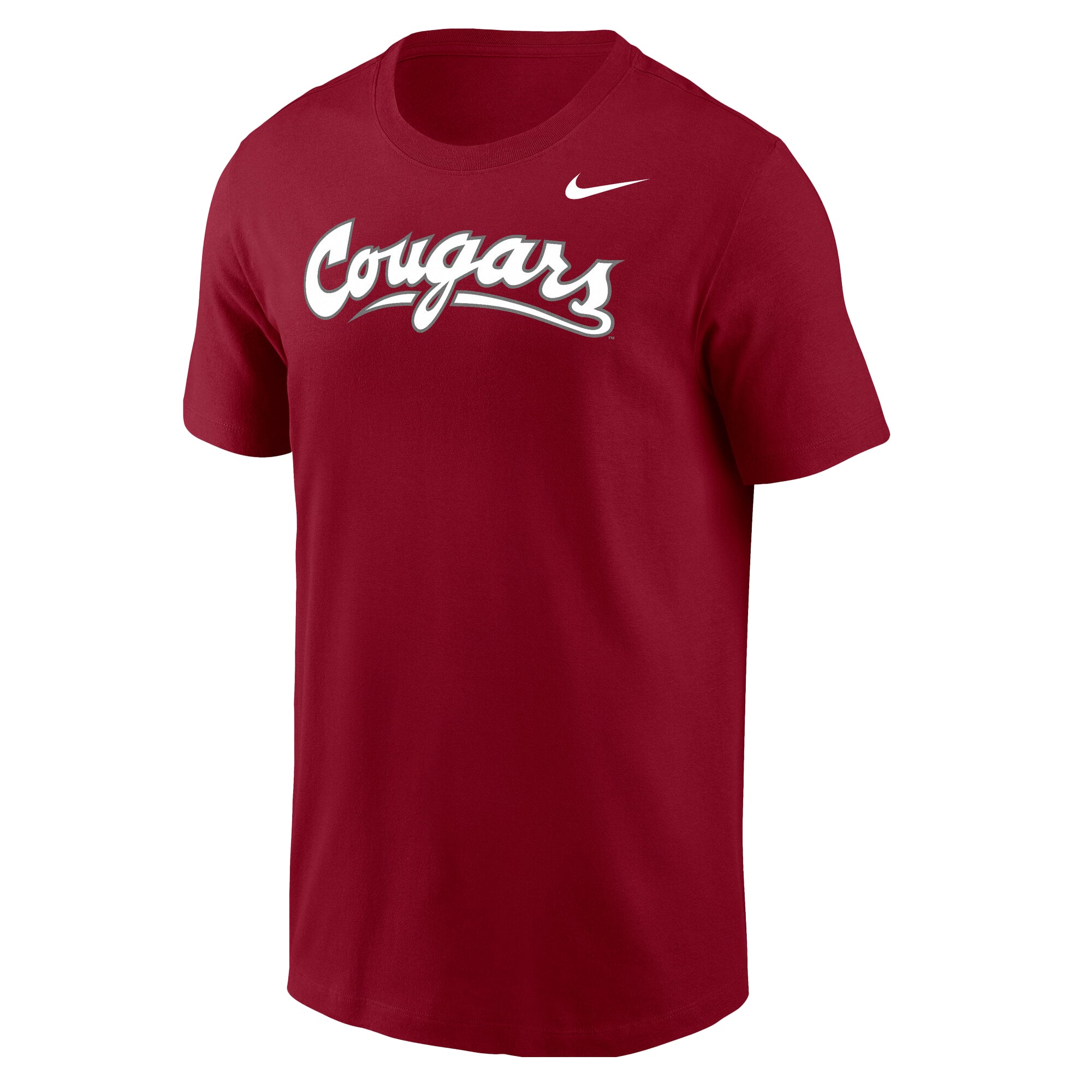Men's Nike  Crimson Washington State Cougars Core Script T-Shirt