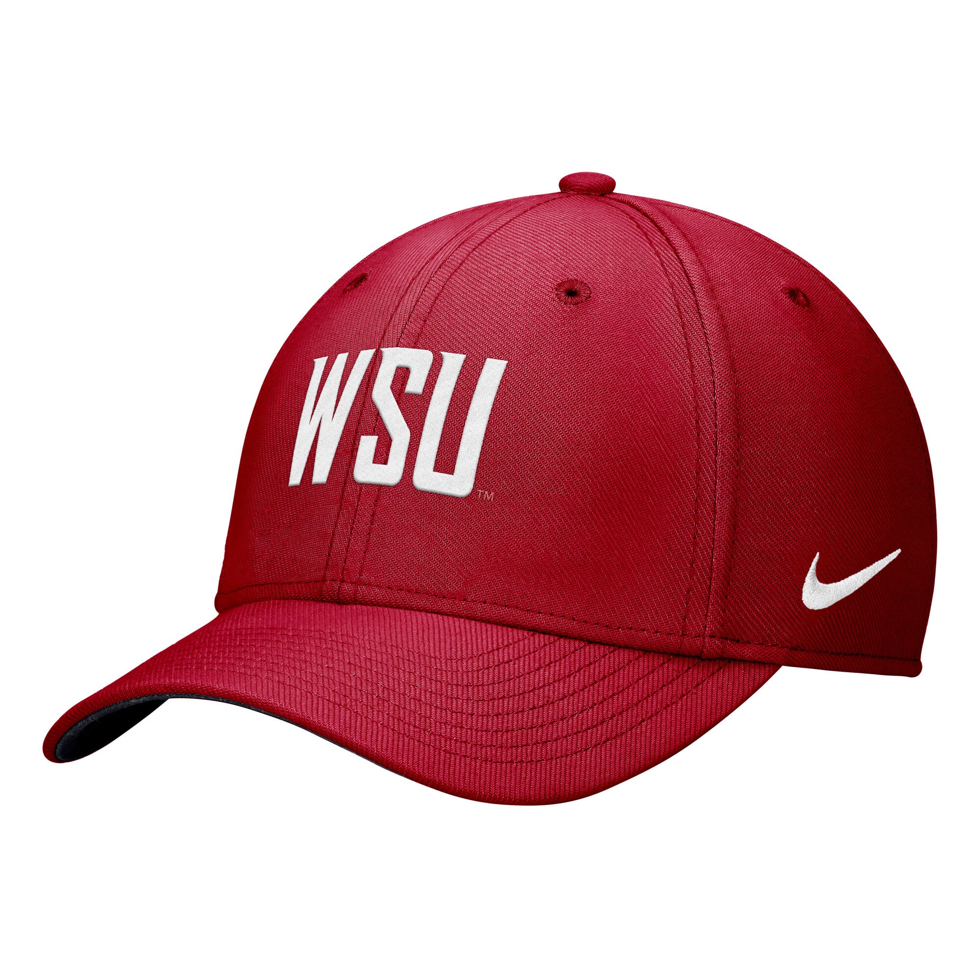 Casquette Nike Crimson Washington State Cougars Primetime SwooshFlex Dri-FIT pour homme