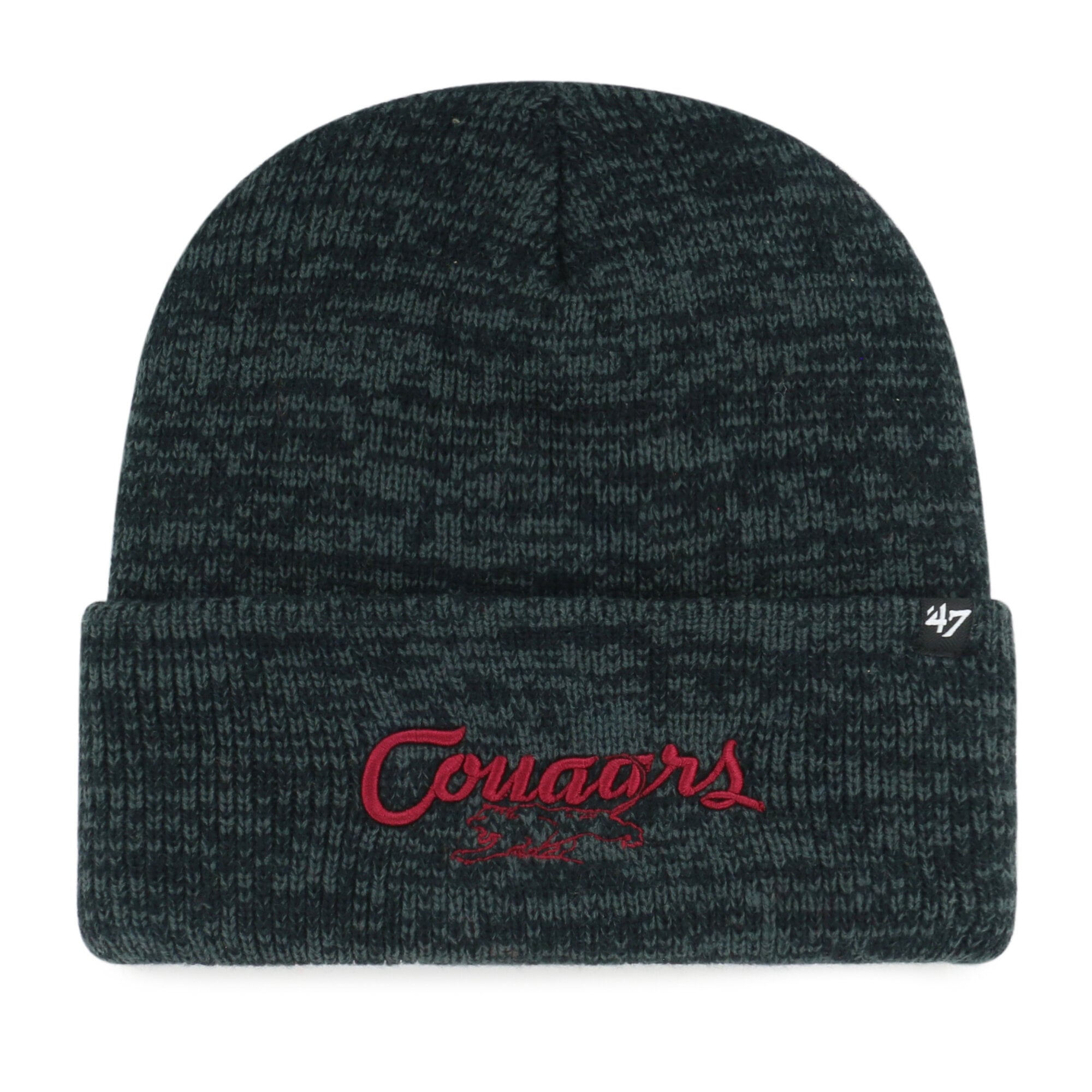 Bonnet unisexe à revers « Black Washington State Cougars Brain Freeze » de 1947