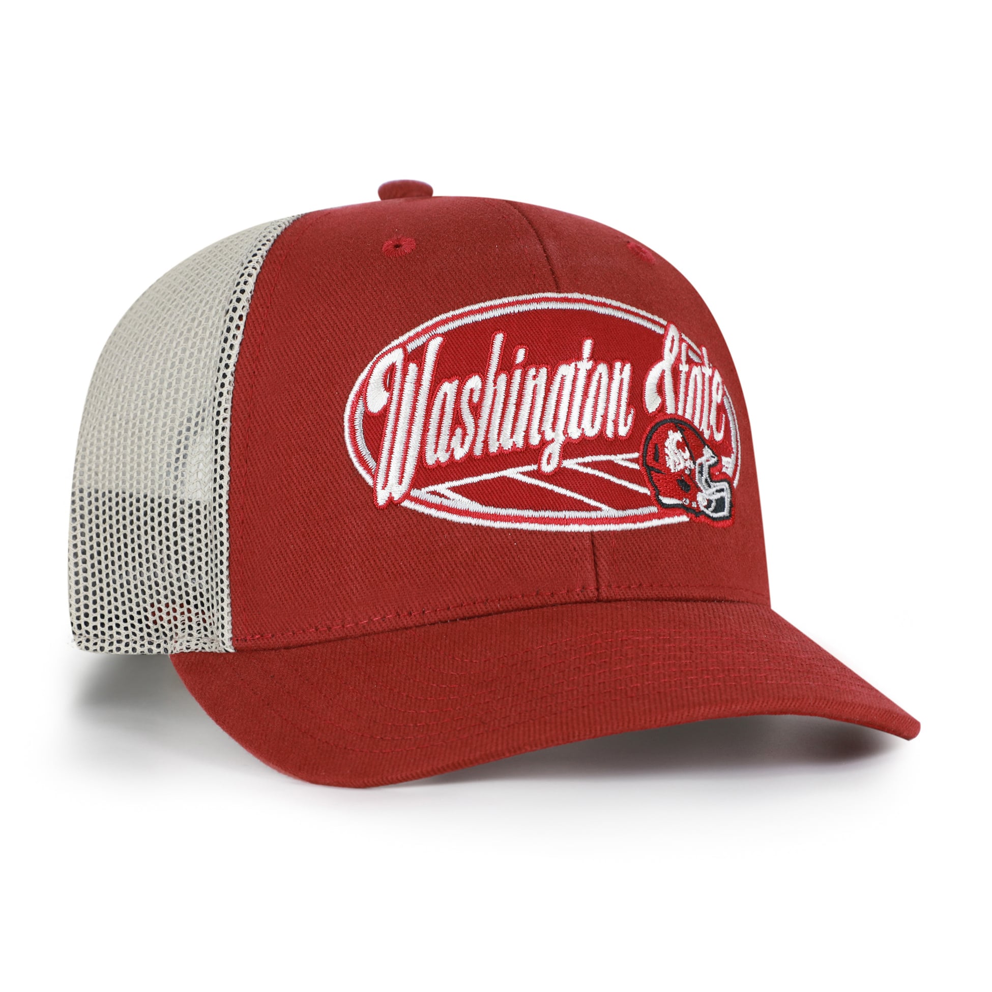 Casquette trucker unisexe ajustable '47 Crimson Washington State Cougars Enfield