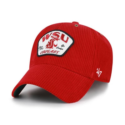 Washington State Cougars '47 Unisex Accordia Corduroy MVP Adjustable Hat - Red
