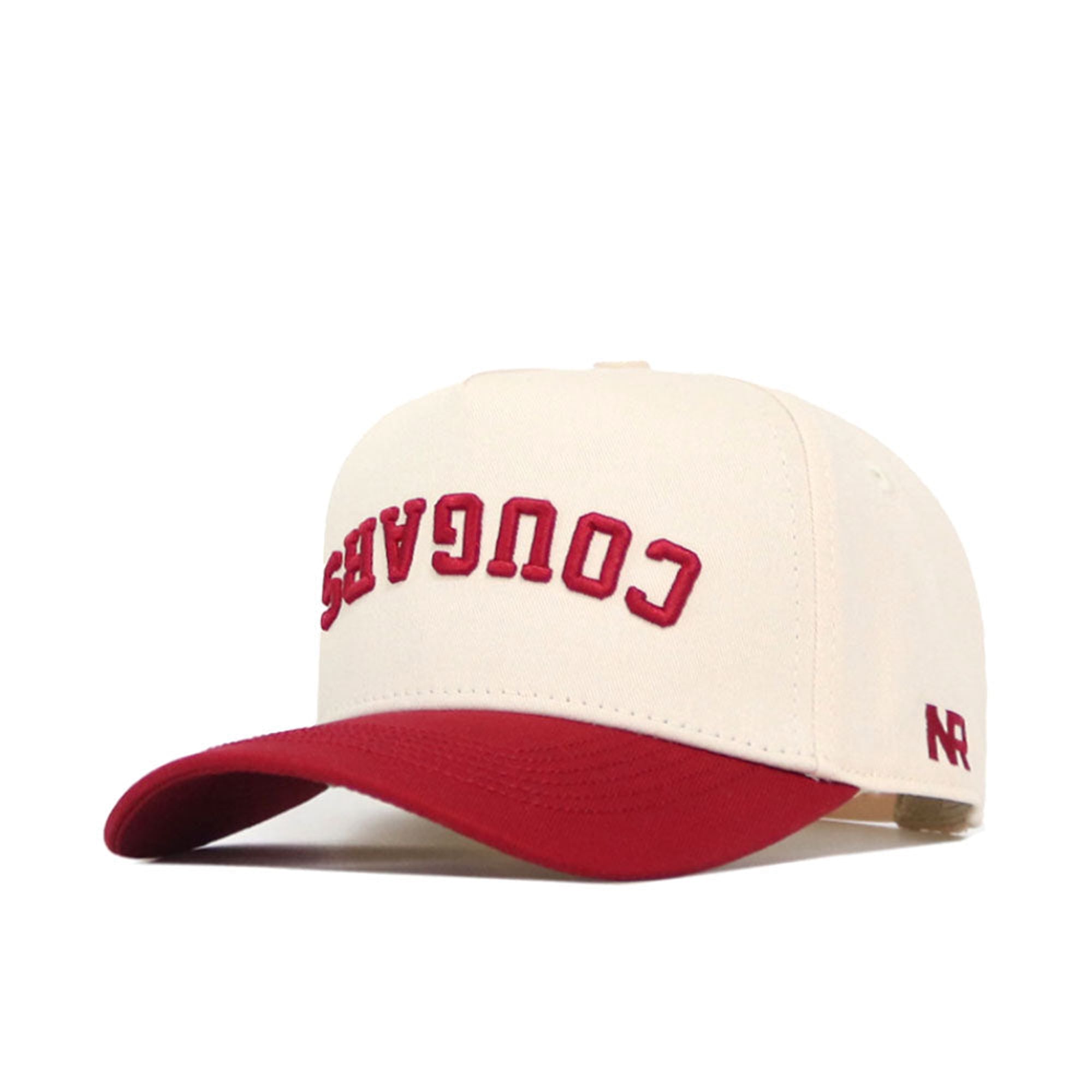 Casquette unisexe No Rivals Natural/Crimson Washington State Cougars Upside Down Classic Colors ajustable