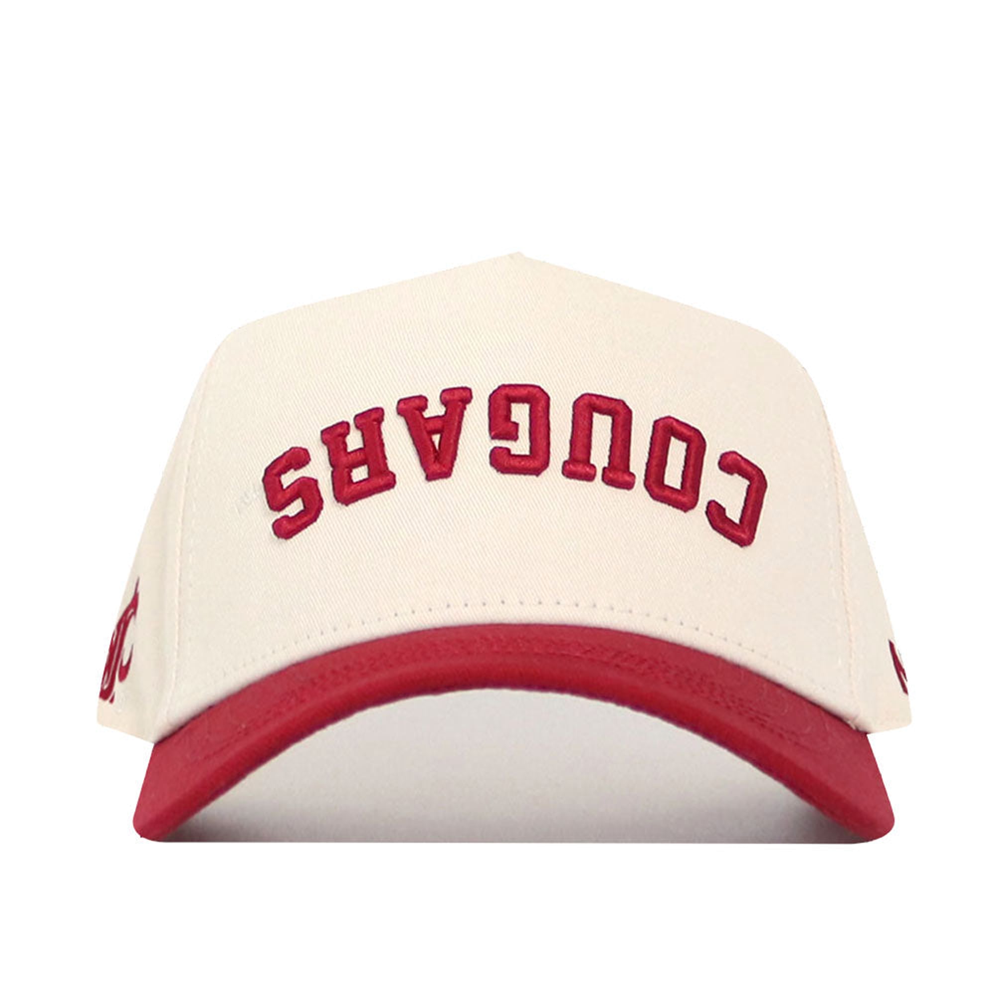 Casquette unisexe No Rivals Natural/Crimson Washington State Cougars Upside Down Classic Colors ajustable