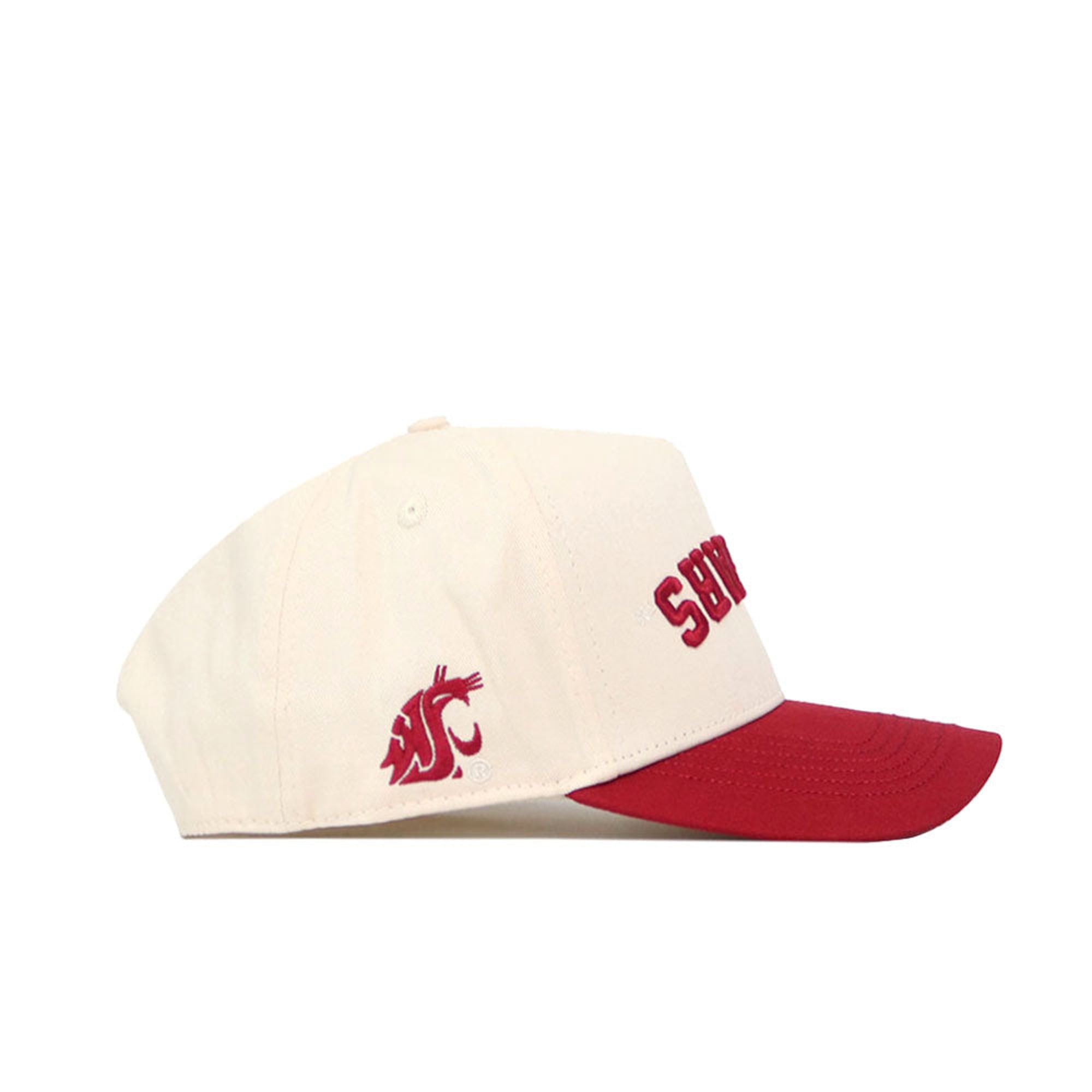 Casquette unisexe No Rivals Natural/Crimson Washington State Cougars Upside Down Classic Colors ajustable