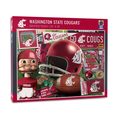 Washington State Cougars 18" x 24" Retro Series 500-Piece Puzzle