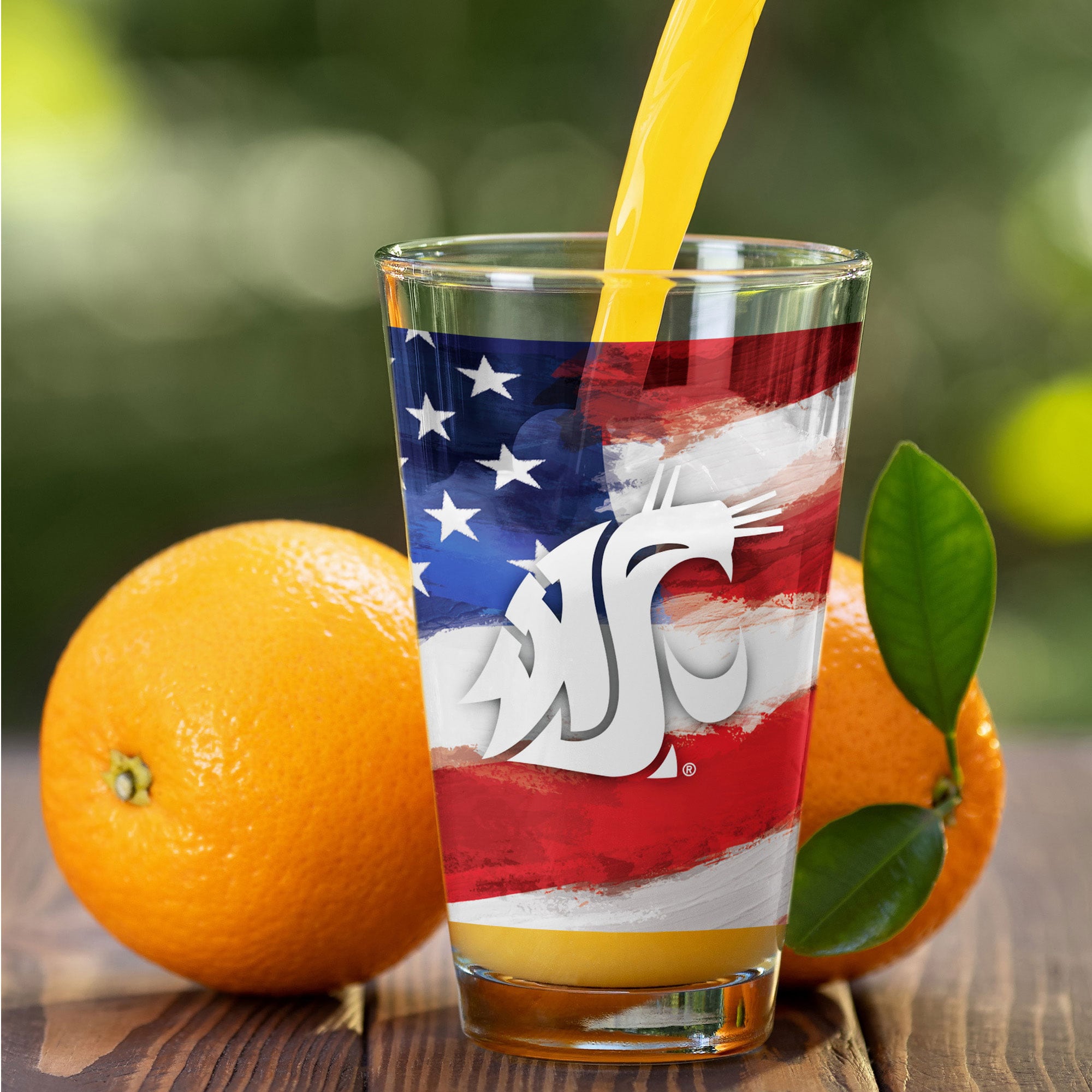 Ensemble de deux verres à bière Americana de 473 ml (16 oz) aux couleurs des Washington State Cougars