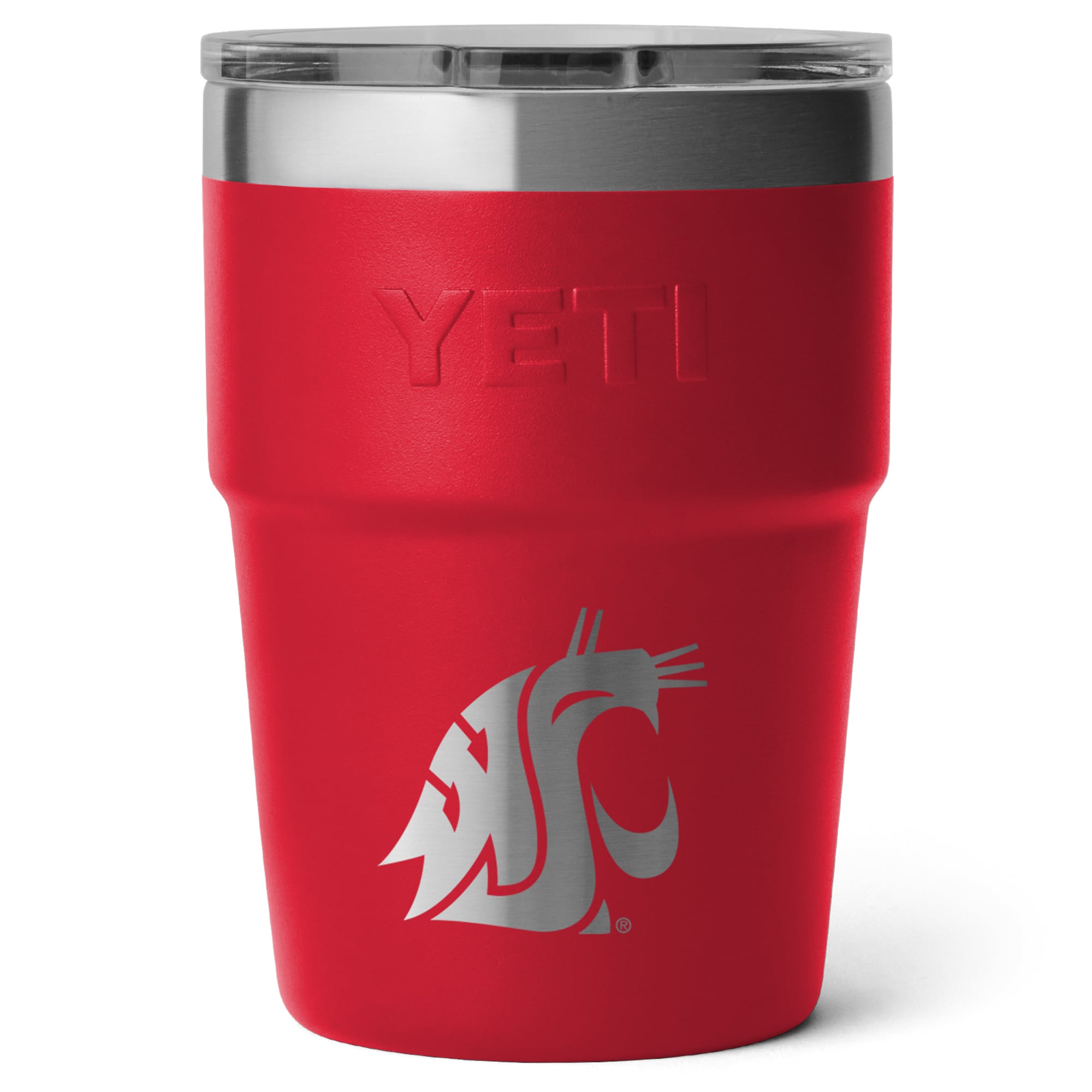 Gobelet empilable YETI Washington State Cougars Rambler de 473 ml (16 oz) avec couvercle MagSlider