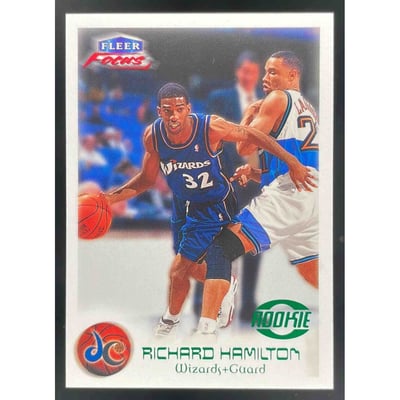 1999-00 Fleer Focus Masterpiece Mania #112 Richard Hamilton RC /300