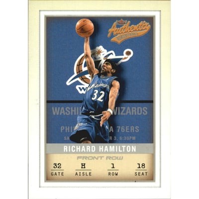 2001-02 Fleer Authentix Front Row Parallel #61 Richard Hamilton