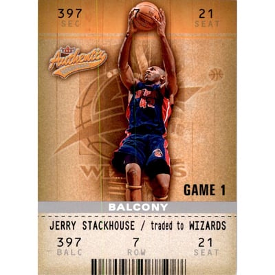 2002-03 Fleer Authentix Balcony #20 Jerry Stackhouse