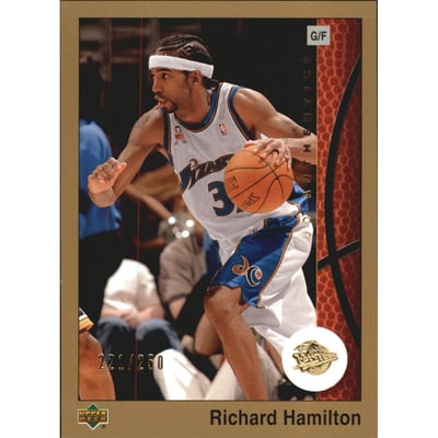 2002-03 UD Authentics Gold #89 Richard Hamilton