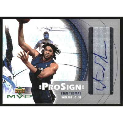 2003-04 Upper Deck MVP ProSign #ET Etan Thomas