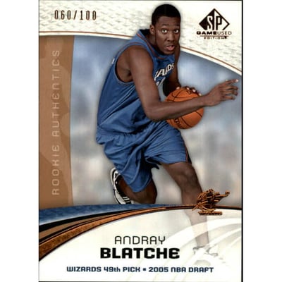 2005-06 SP Game Used 100 #110 Andray Blatche