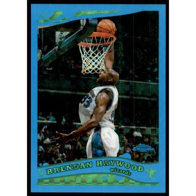 2005-06 Topps Chrome Blue X-Fractors #99 Brendan Haywood