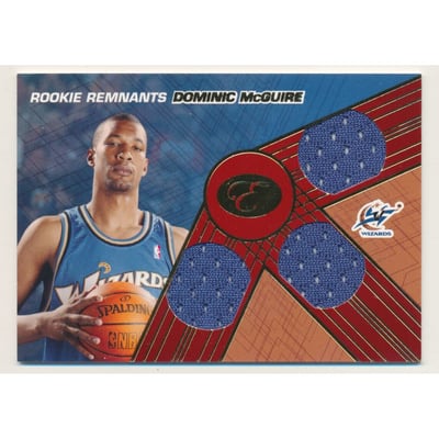 2007-08 Bowman Elevation Rookie Relics Triple 29 #DM Dominic McGuire
