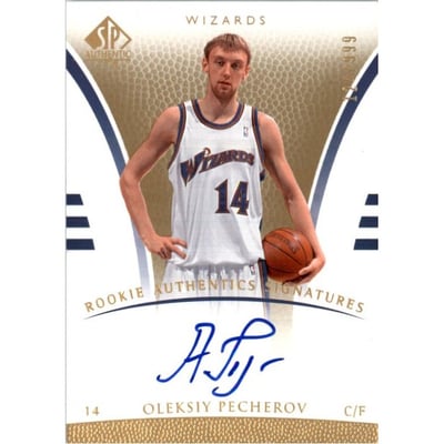 2007-08 SP Authentic #109 Oleksiy Pecherov AU/999 RC