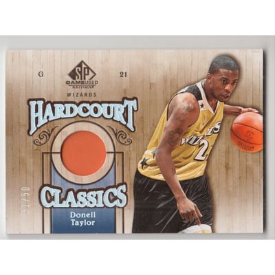 2007-08 SP Game Used Hardcourt Classics Patch #HCDT Donell Taylor