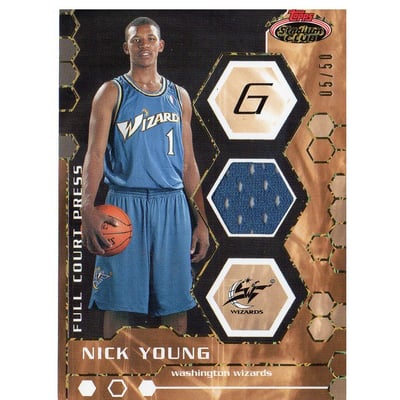 2007-08 Stadium Club Full Court Press Relics Gold #NY Nick Young