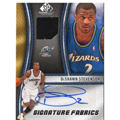 2009-10 SP Game Used Signature Fabrics #SFDS DeShawn Stevenson