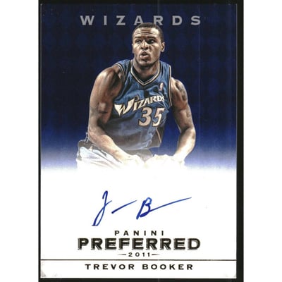2011-12 Panini Preferred Blue #296 Trevor Booker PS/49 AU