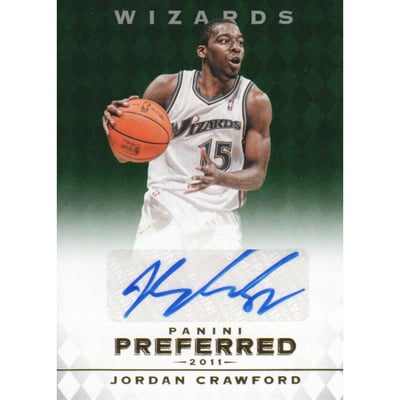 2011-12 Panini Preferred Emerald #300 Jordan Crawford PS/75 AU