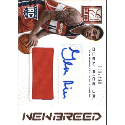 2013-14 Elite New Breed Autograph Jerseys #18 Glen Rice Jr./499