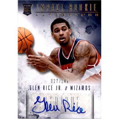 2013-14 Panini Intrigue Impact Rookie Autographs #12 Glen Rice Jr./149