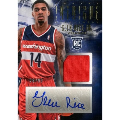 2013-14 Panini Intrigue Rookie Autographed Memorabilia #35 Glen Rice Jr./99