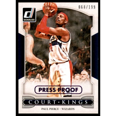 2014-15 Donruss Court Kings Press Proofs Purple #46 Paul Pierce