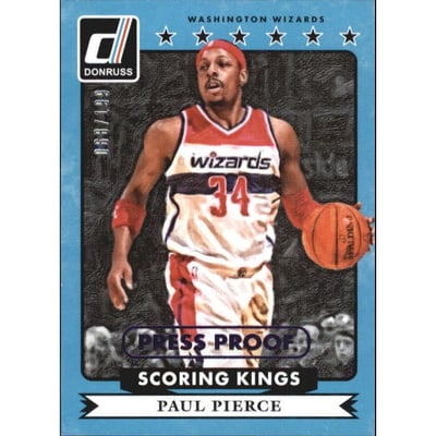 2014-15 Donruss Scoring Kings Press Proofs Purple #6 Paul Pierce