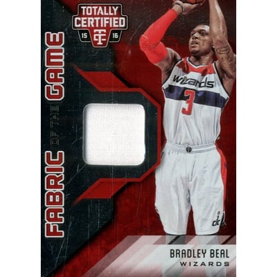 2015-16 Totally Certified Fabric of the Game Materials Red #FGBB Bradley Beal/199
