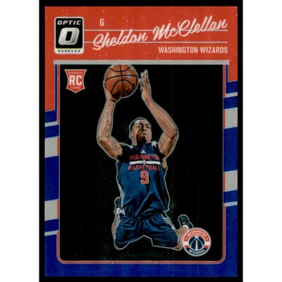 2016-17 Donruss Optic Blue #199 Sheldon McClellan