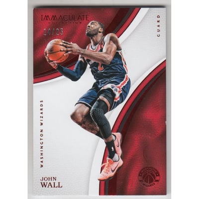 2016-17 Immaculate Collection Red #48 John Wall