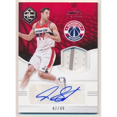 2016-17 Limited Limited Jersey Signatures Silver Spotlight #27 Jason Smith/49