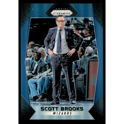 2017-18 Panini Prizm Prizms Blue #140 Scott Brooks CO