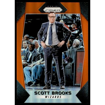 2017-18 Panini Prizm Prizms Orange #140 Scott Brooks CO