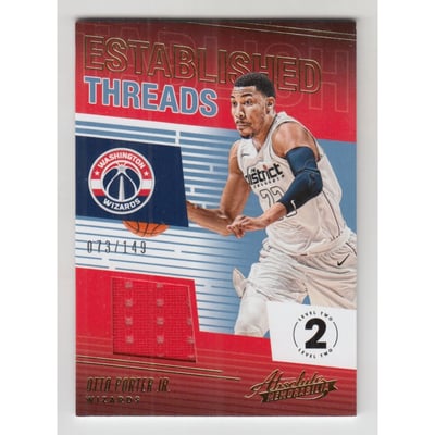 2018-19 Absolute Memorabilia Established Threads Level 2 #48 Otto Porter Jr./149