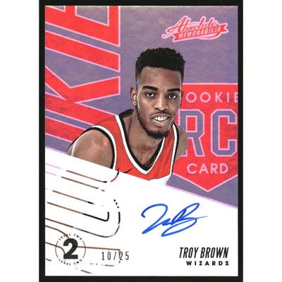 2018-19 Absolute Memorabilia Rookie Autographs Level 2 #15 Troy Brown Jr.